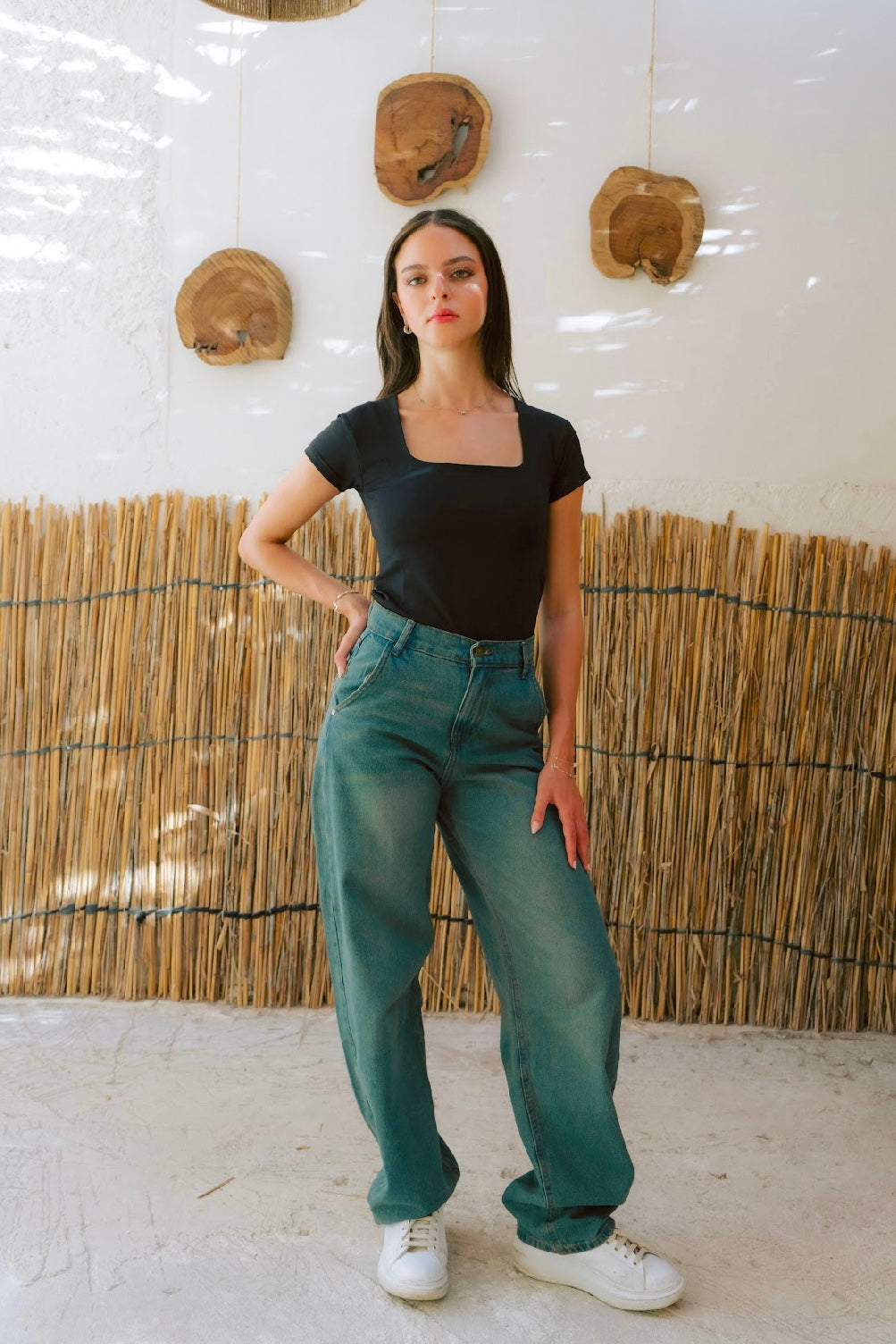 Washed Baggy Denim