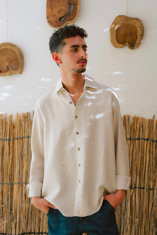 Long Sleeves Linen Chemise – For Him