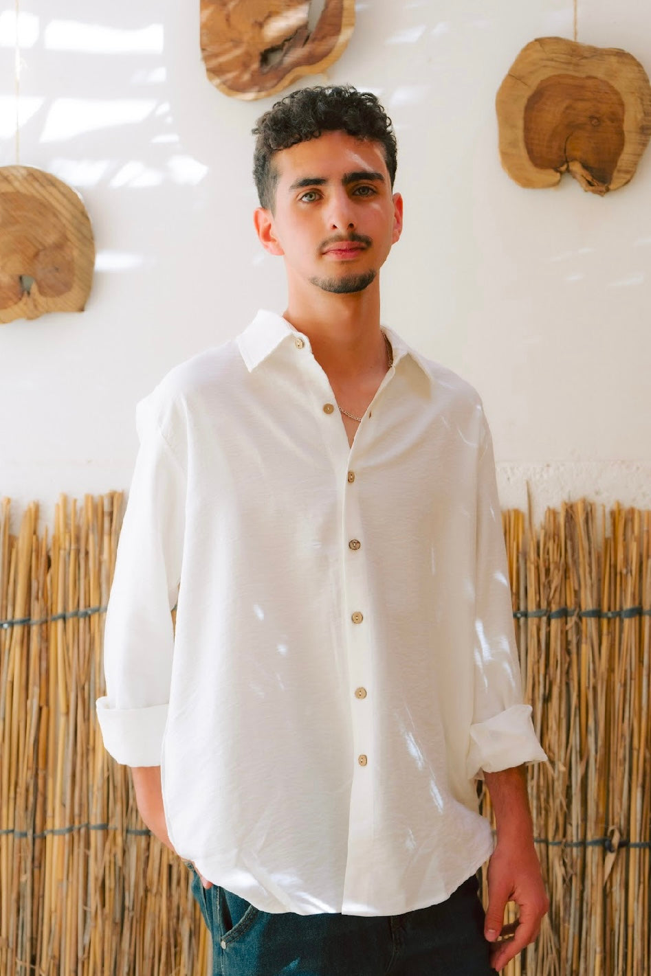 Long Sleeves Linen Chemise – For Him