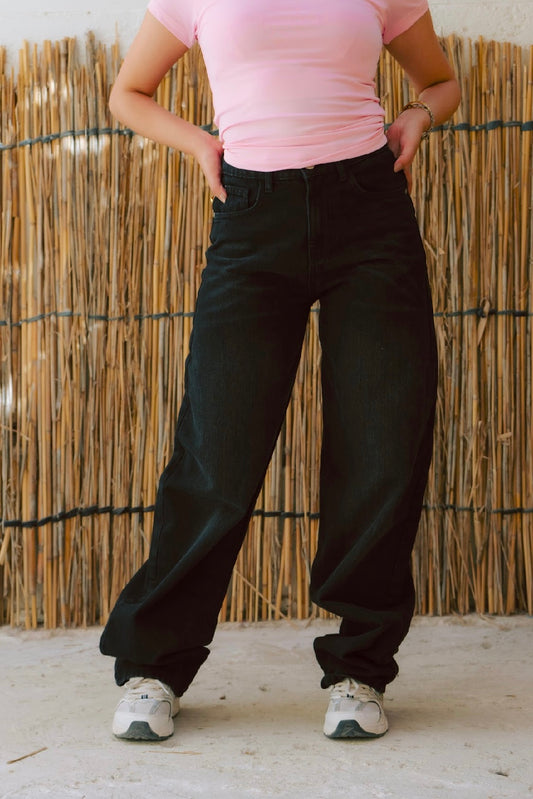 Black Baggy Denim