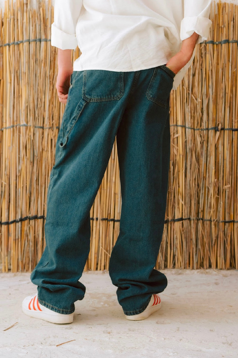 Dark Blue Baggy Denim For Him