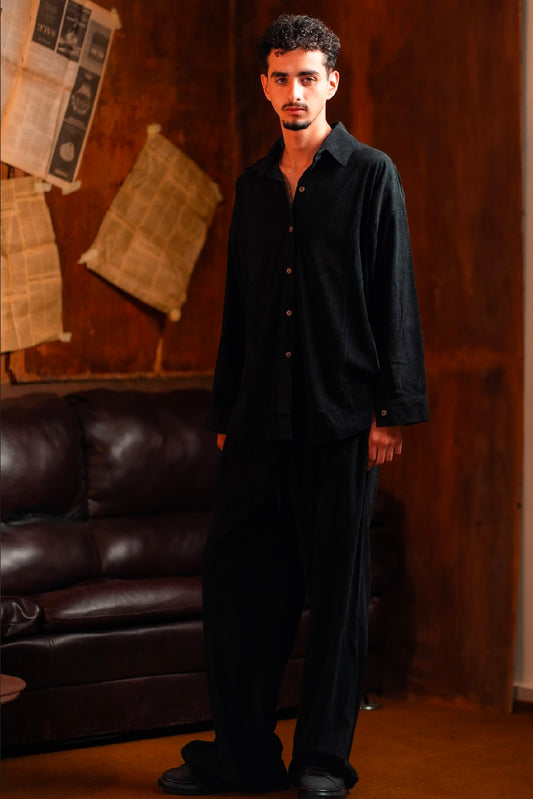 The Velvet Stride Set For Him - Black