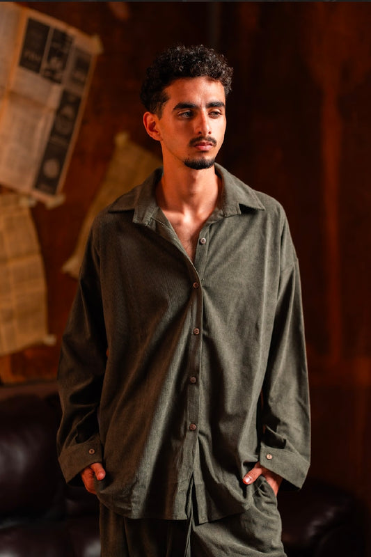 The Velvet Stride Chemise for Him - Olive