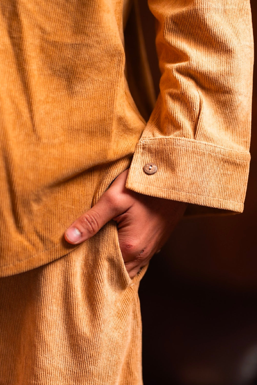 The Velvet Stride Chemise for Him - Cafe