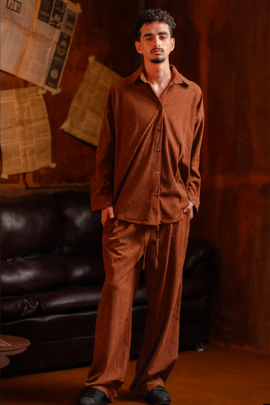 The Velvet Stride Pants for Him - Brown