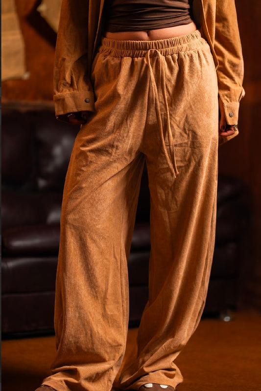 The Velvet Stride Pants for Her - Cafe