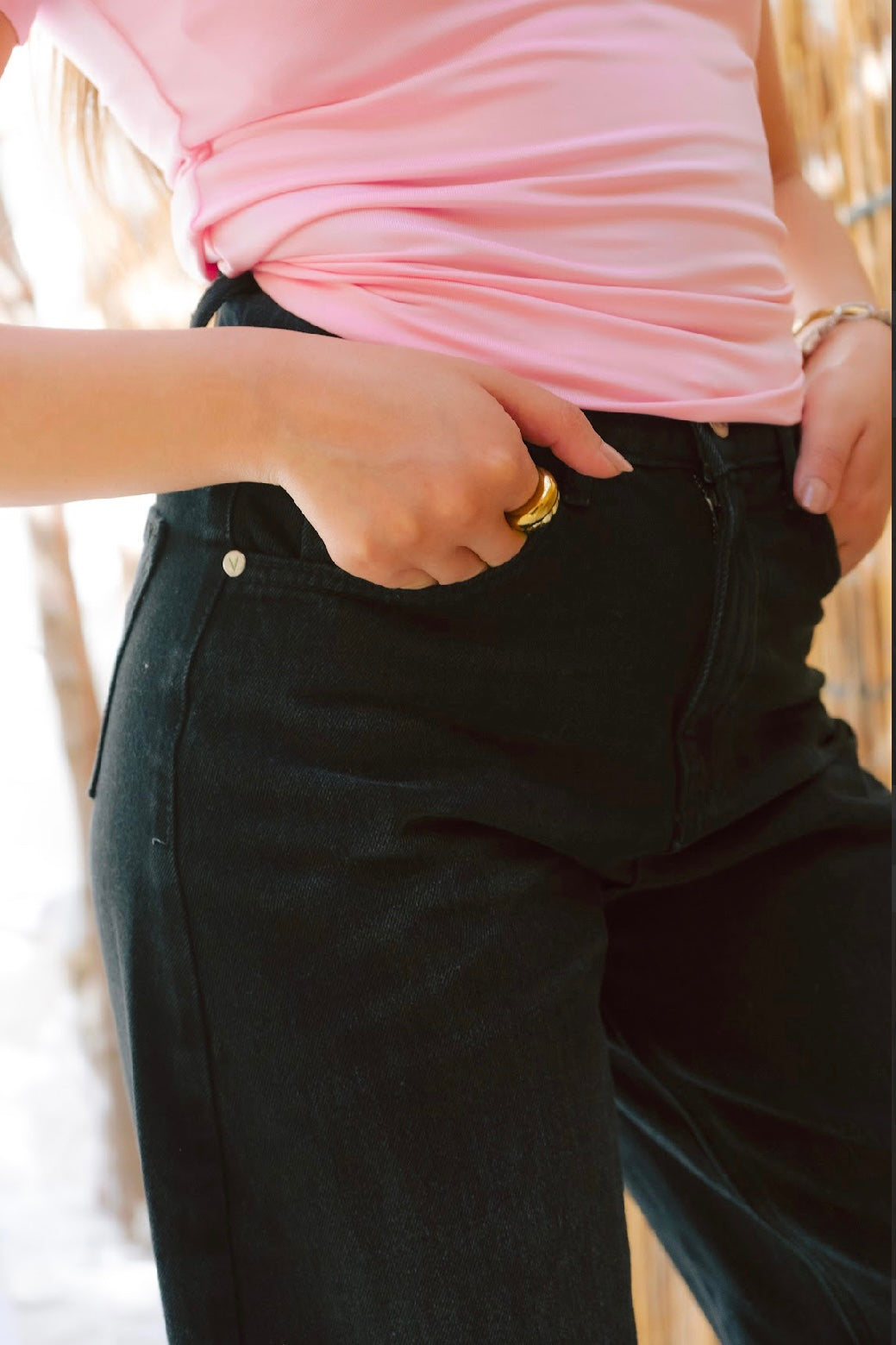 Black Baggy Denim